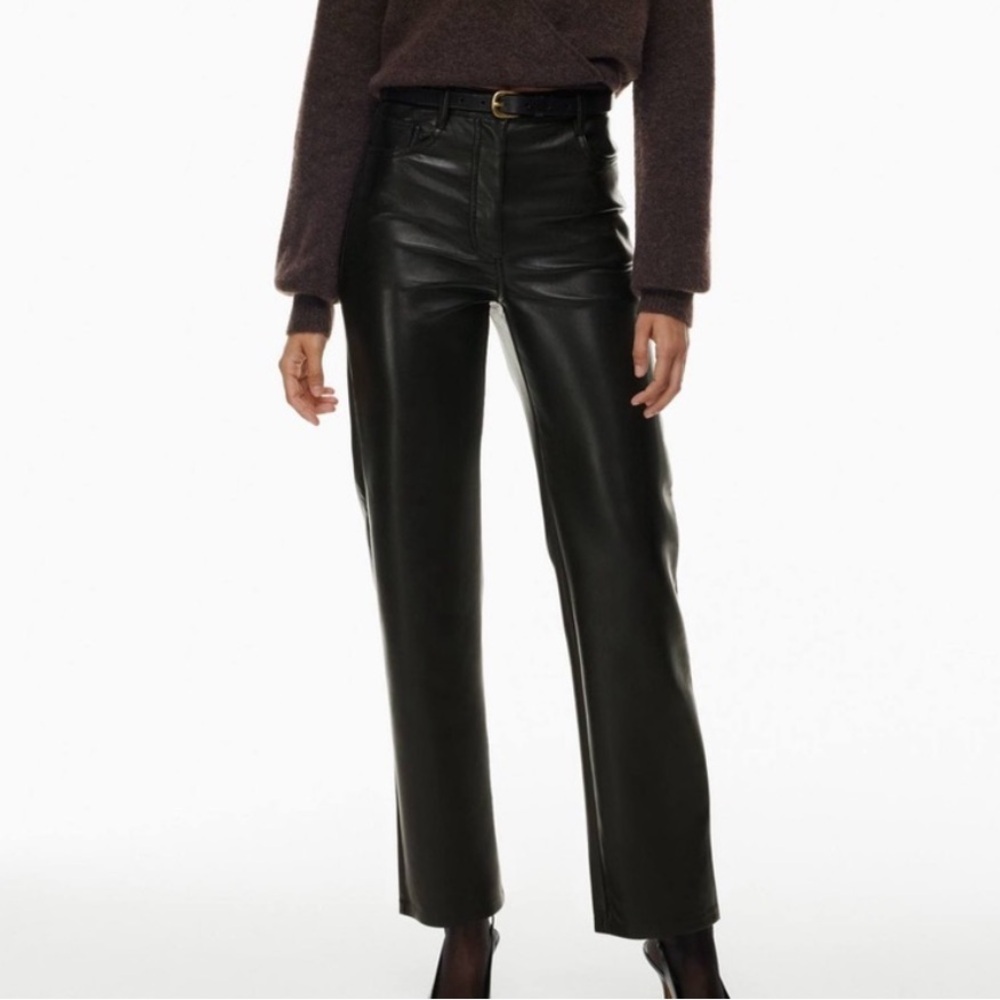 Aritzia Black Straight Leg Pants